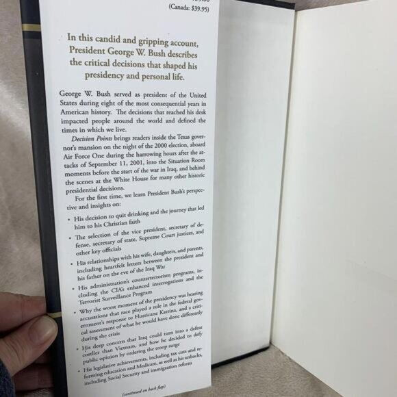 Decision Points  Hardcover By George W Bush  VERY GOOD - Picture 3 of 8